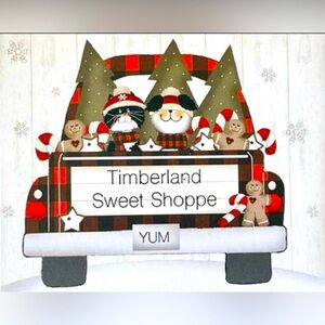 *Timberland Sweet Shoppe 4” Square Wood Block Shelf Sitter